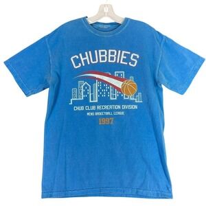 Chubbies‎ Basketball Graphic City Skyline Retro Style Casual Wear Mens Shirt S
